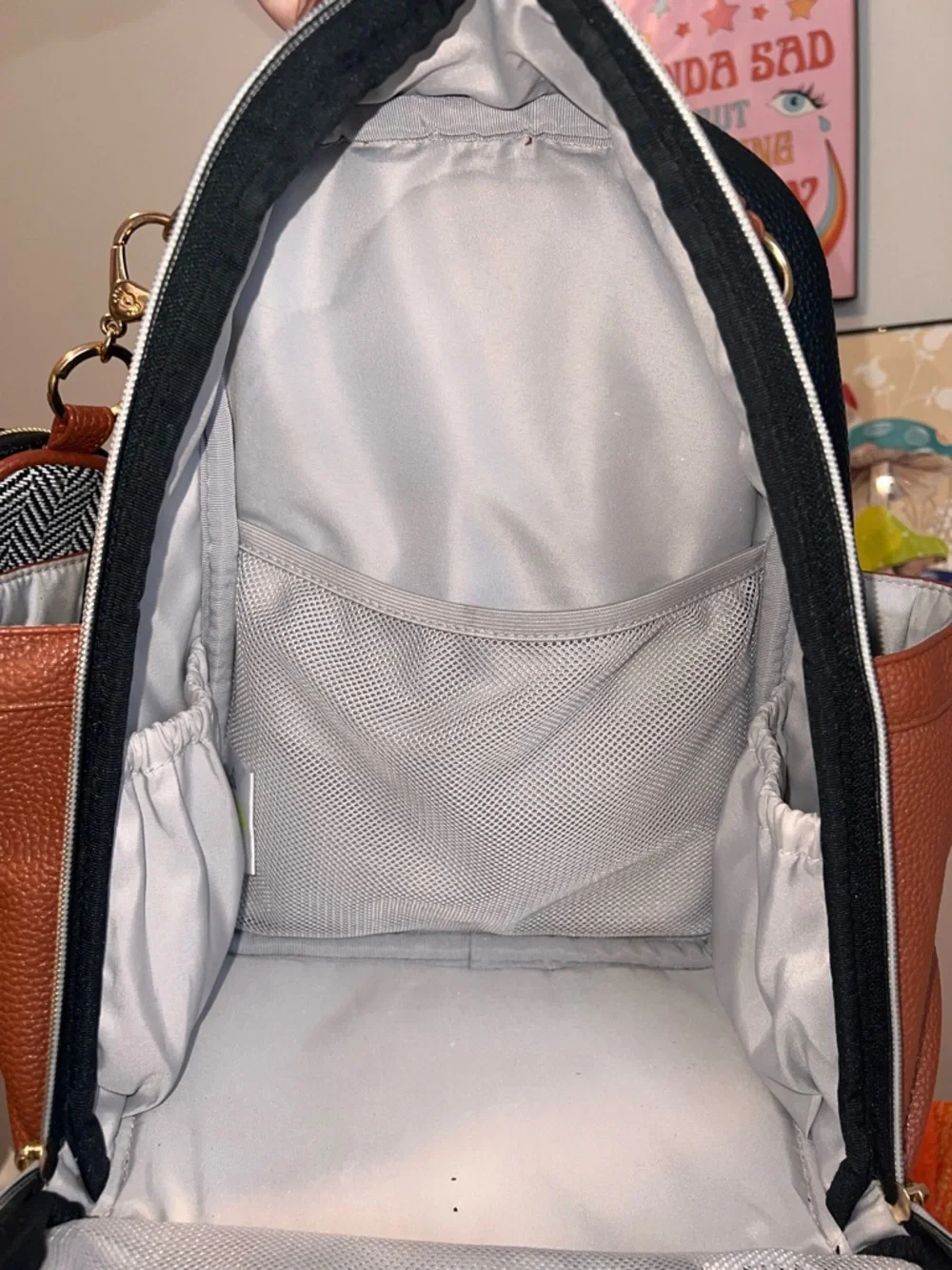Itzy Ritzy Coffee and Cream Mini Diaper Bag